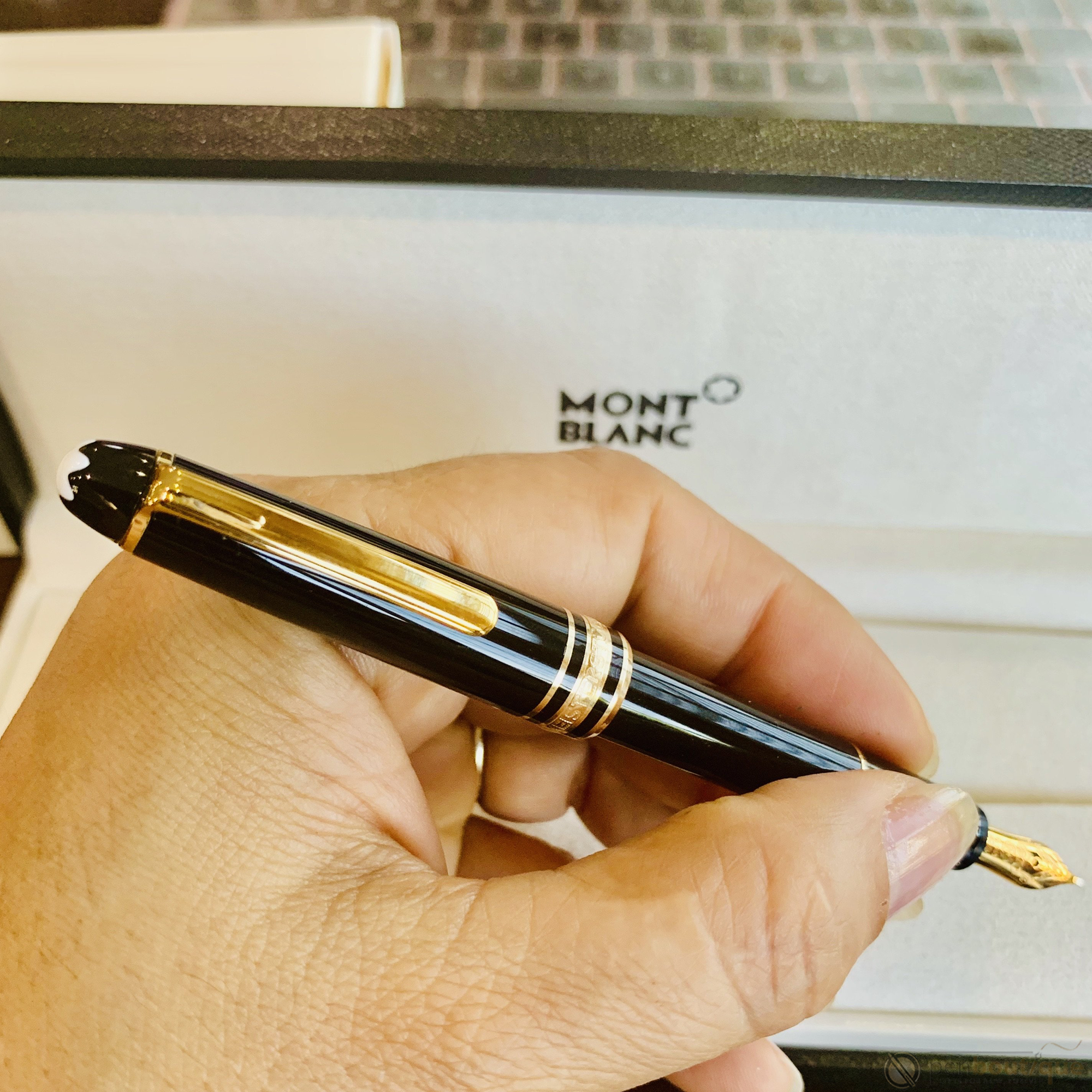 Montblanc 114 Meisterstuck Mozart Fountain Pen - Black OB-Pen Boutique Ltd
