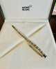 Montblanc 163 Solitaire Rollerball Pen - Platinum plated Facet-Pen Boutique Ltd