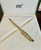 Montblanc 163 Solitaire Rollerball Pen - Platinum plated Facet-Pen Boutique Ltd