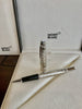 Montblanc 163 Solitaire Rollerball Pen - Platinum plated Facet-Pen Boutique Ltd