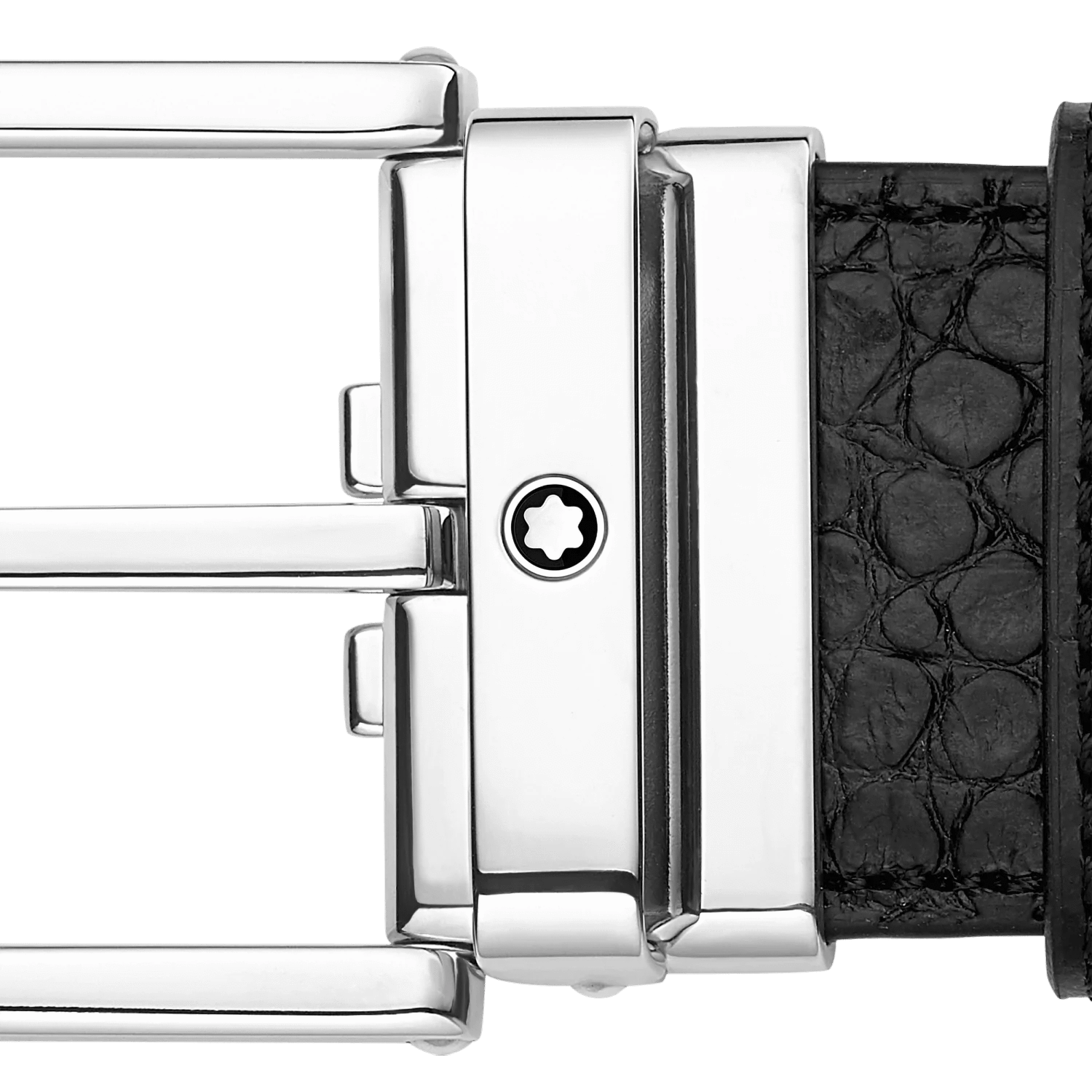 MONTBLANC ブラック ベルト Montblanc Leather Belt - Black MONTBLANC ブラック ベルト Montblanc Leather Belt - Black