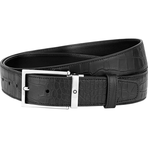 Montblanc Leather Belt - Black-Pen Boutique Ltd