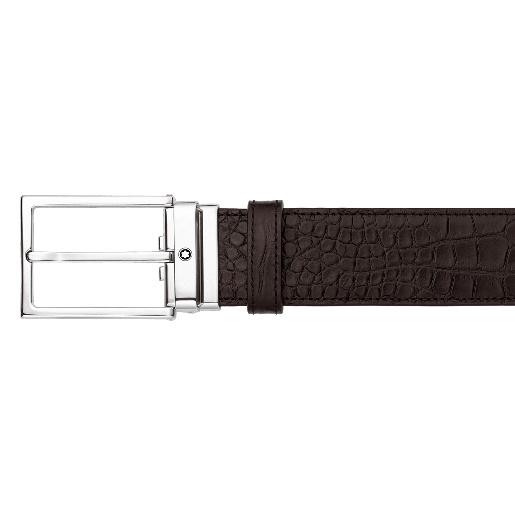Montblanc Leather Belt - Brown-Pen Boutique Ltd