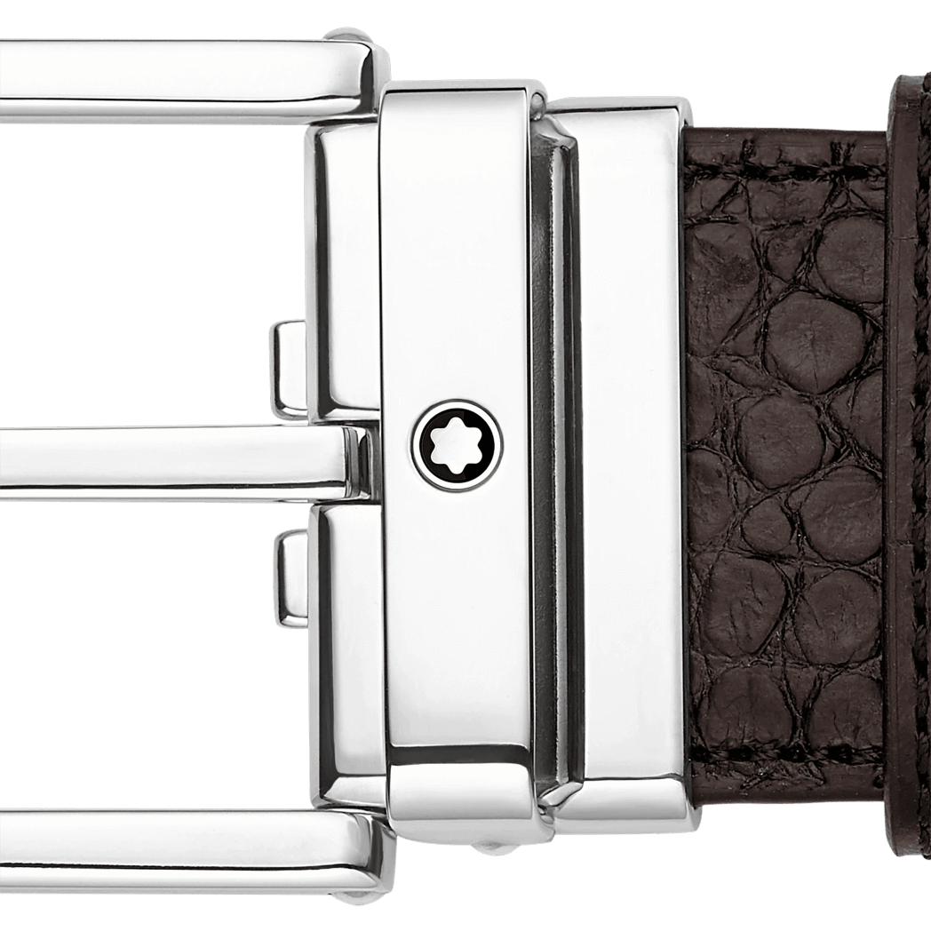 Montblanc Leather Belt - Brown-Pen Boutique Ltd