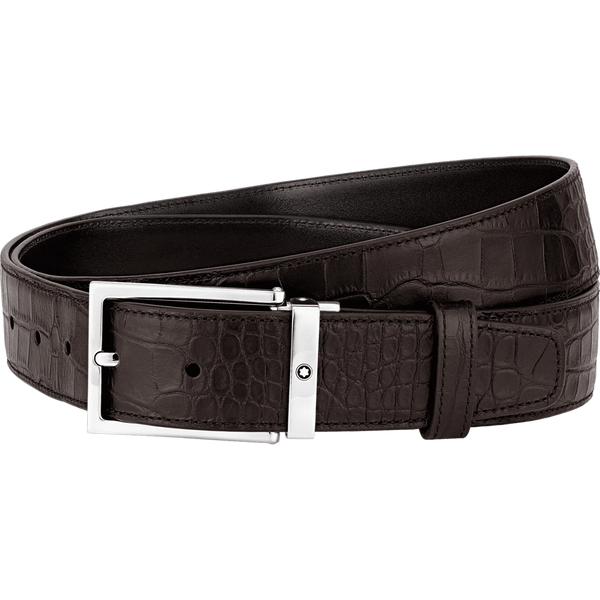 Montblanc Leather Belt - Brown-Pen Boutique Ltd