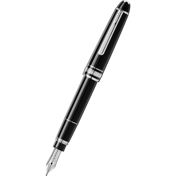 Montblanc Meisterstuck Mozart Fountain Pen - Black - Platinum Trim-Pen Boutique Ltd