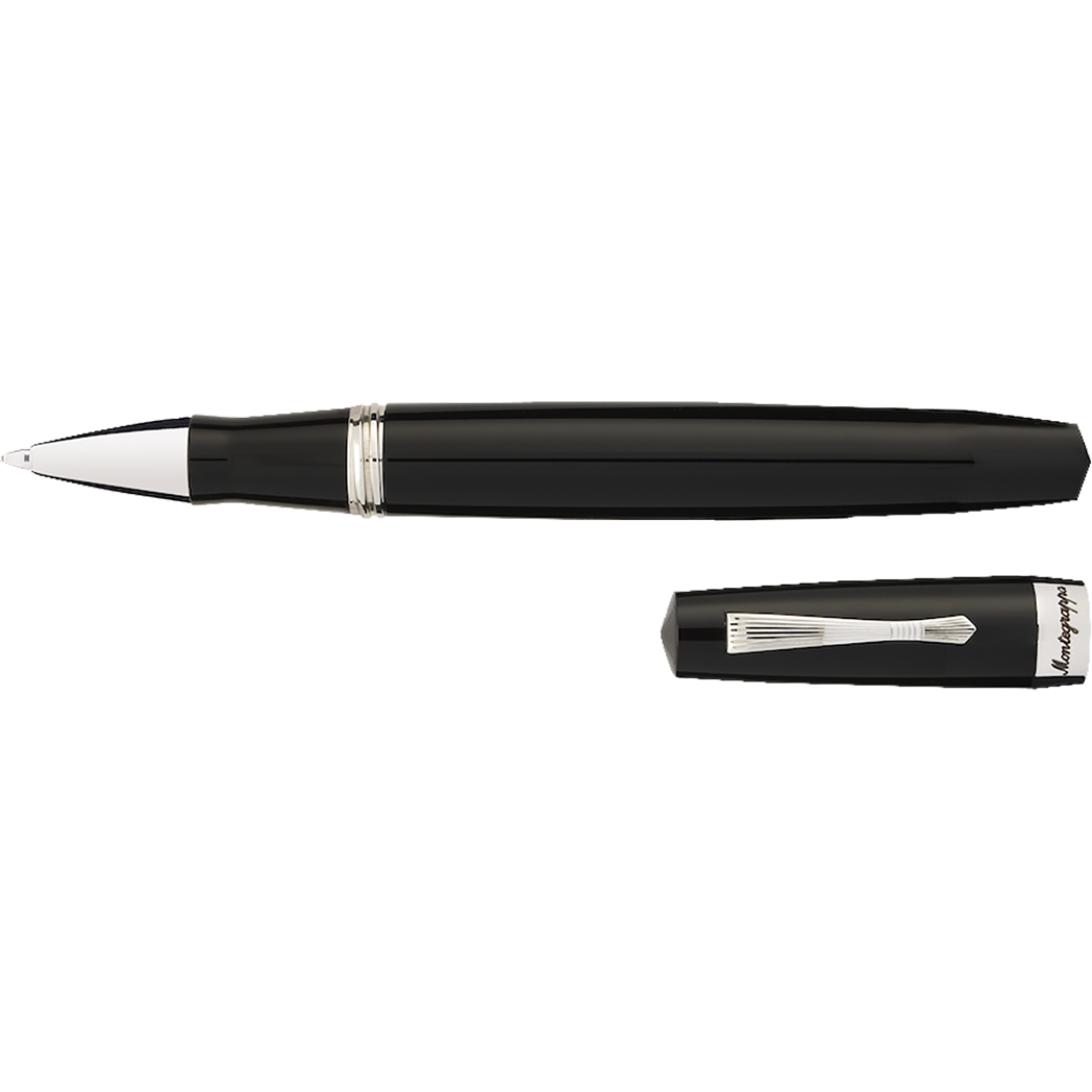 Montegrappa Elmo 02 Fantasy Bloom Rollerball Pen - Jet Black-Pen Boutique Ltd