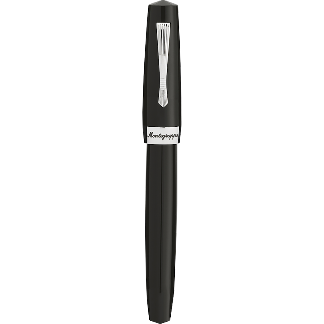 Montegrappa Elmo 02 Fantasy Bloom Rollerball Pen - Jet Black-Pen Boutique Ltd