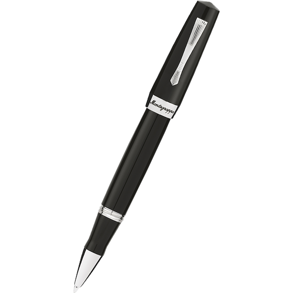 Montegrappa Elmo 02 Fantasy Bloom Rollerball Pen - Jet Black-Pen Boutique Ltd