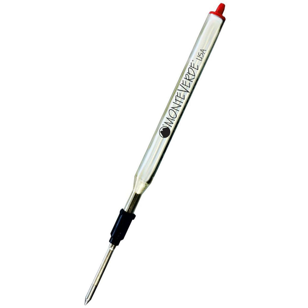 Monteverde Ballpoint refill to fit Lamy pen - Red Medium 2 per pack - Pen Boutique Ltd
