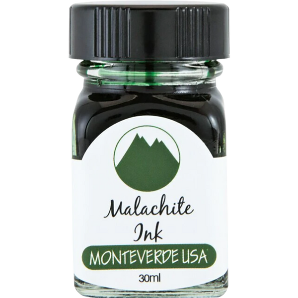Monteverde Gemstone Ink Bottle - Malachite - 30ml-Pen Boutique Ltd