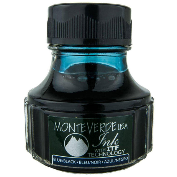 Monteverde Blue/Black 90ml Ink Bottle-Pen Boutique Ltd