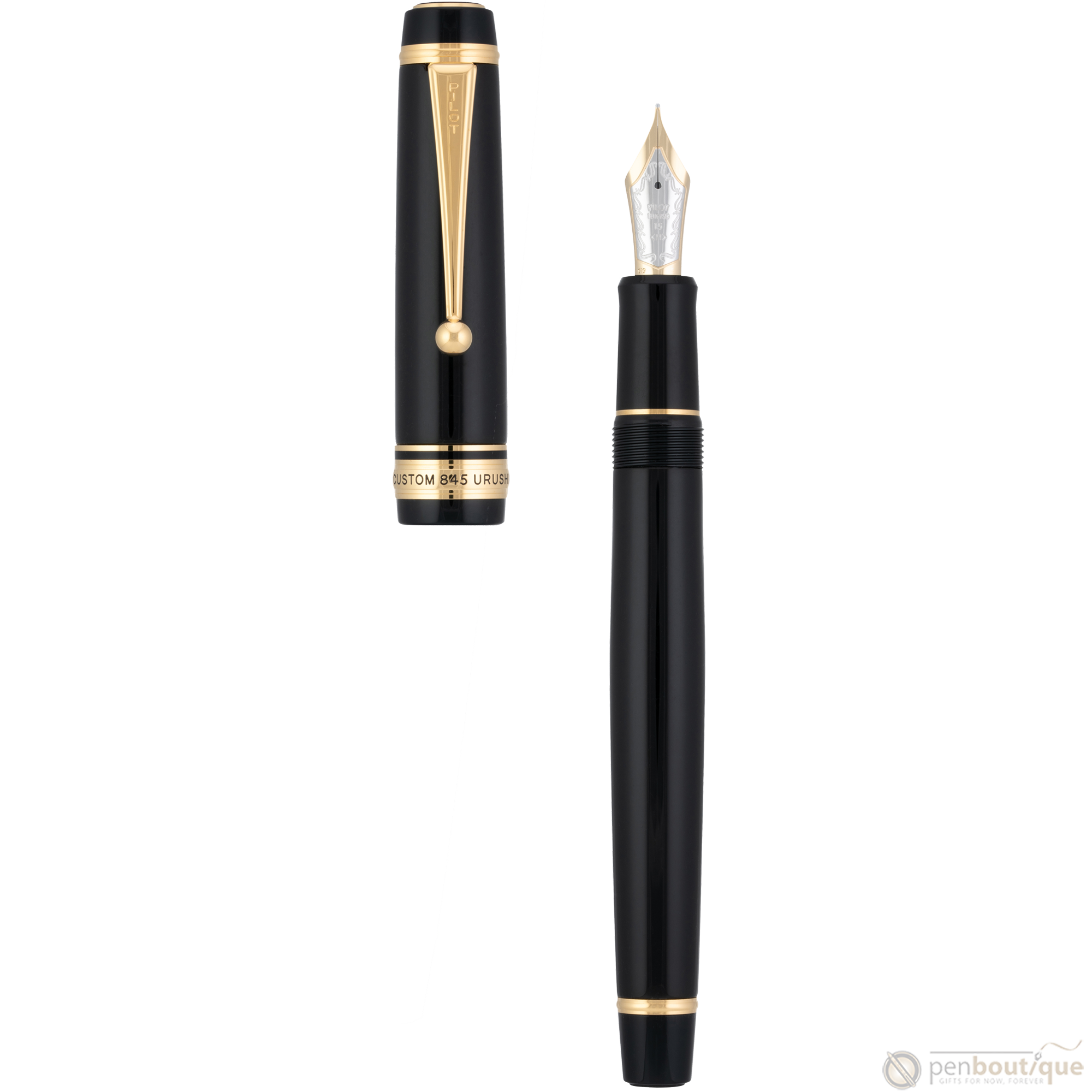 Namiki Custom 845 Fountain Pen - Black-Pen Boutique Ltd