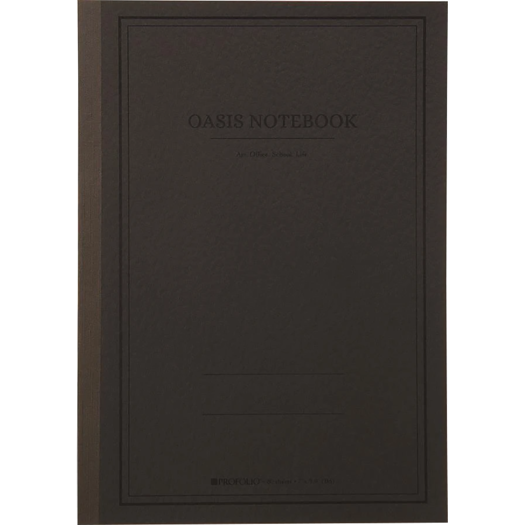 Oasis Notebook - Charcoal - Large-Pen Boutique Ltd