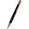 Otto Hutt Design 4 Ballpoint Pen - Black - Rose Gold Trim-Pen Boutique Ltd