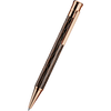 Otto Hutt Design 4 Ballpoint Pen - Black Wave - Rose Gold Trim-Pen Boutique Ltd