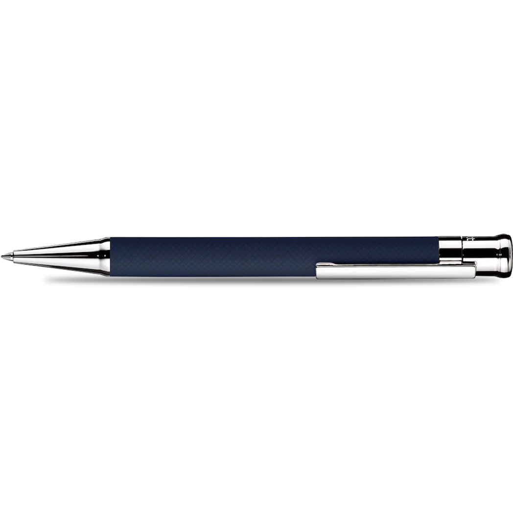 Otto Hutt Design 4 Ballpoint Pen - Blue Matt Guilloche-Pen Boutique Ltd