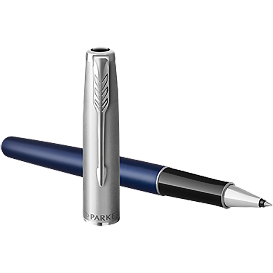 Parker Sonnet Rollerball Pen - Blue - Chrome Trim-Pen Boutique Ltd