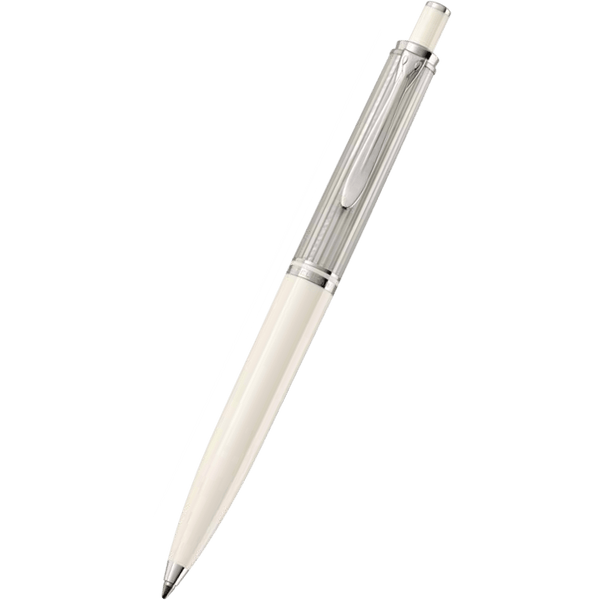 Pelikan Souveran Ballpoint Pen - K405 Silver-White-Pen Boutique Ltd