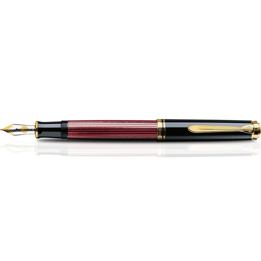 Pelikan Souveran Fountain Pen - M400 Black/Red-Pen Boutique Ltd