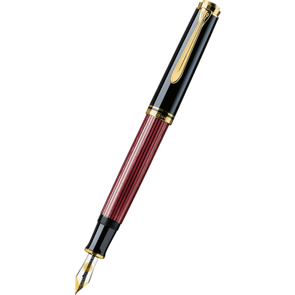 Pelikan Souveran Fountain Pen - M400 Black/Red-Pen Boutique Ltd