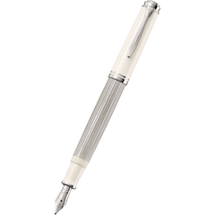 Pelikan Souveran Fountain Pen - M405 Silver-White-Pen Boutique Ltd