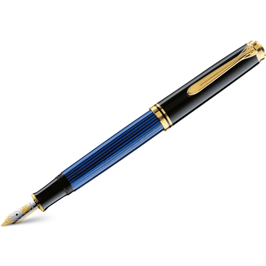 Pelikan Souveran Fountain Pen - M800 Black/Blue-Pen Boutique Ltd