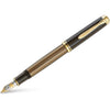 Pelikan Souveran Fountain Pen - M800 Warm Brown & Black Stripe (Special Edition)-Pen Boutique Ltd