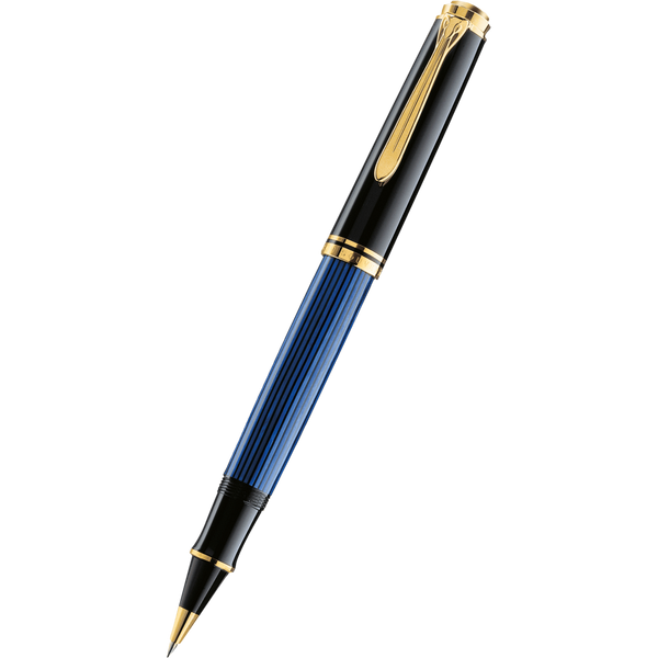Pelikan Souveran Rollerball Pen - R600 Black/Blue-Pen Boutique Ltd