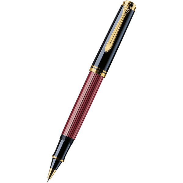 Pelikan Souveran Rollerball Pen - R600 Black/Red-Pen Boutique Ltd