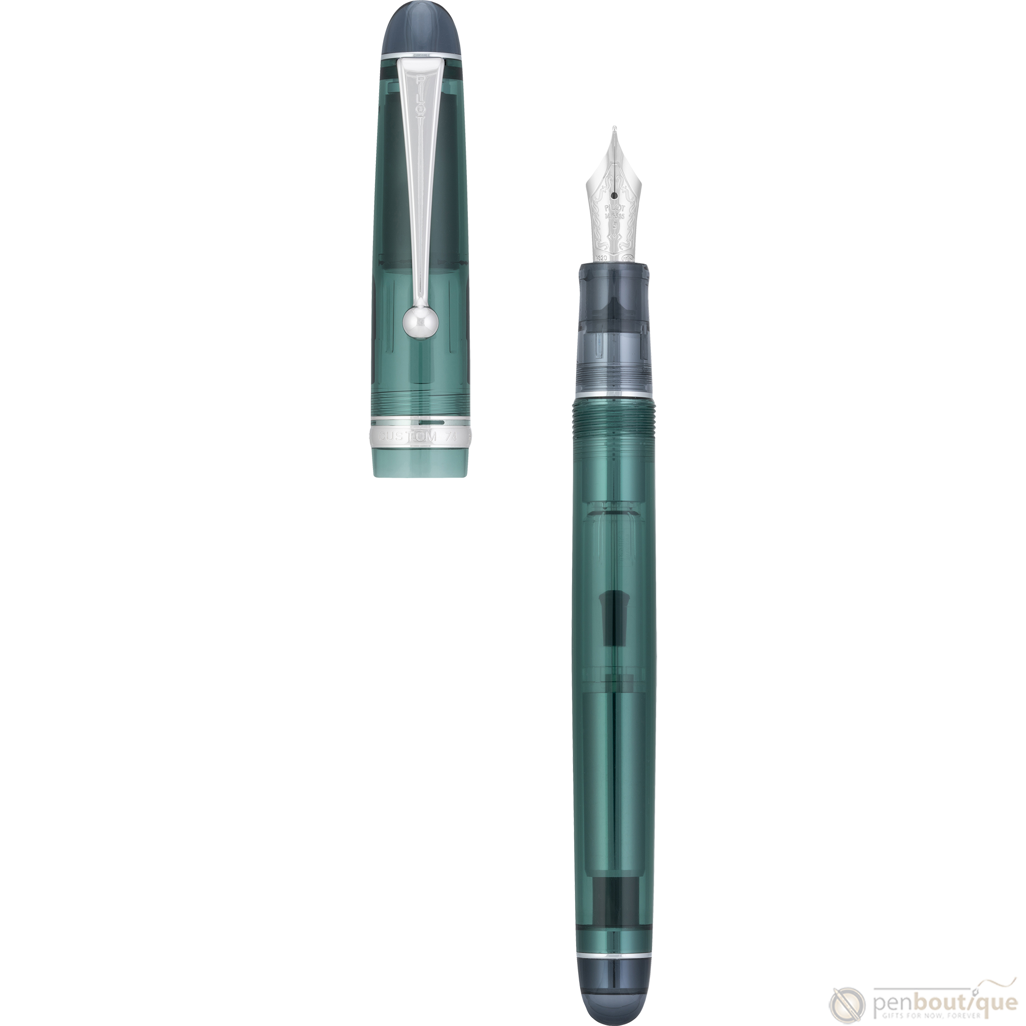 Pilot Custom 74 Fountain Pen - Forest Green-Pen Boutique Ltd