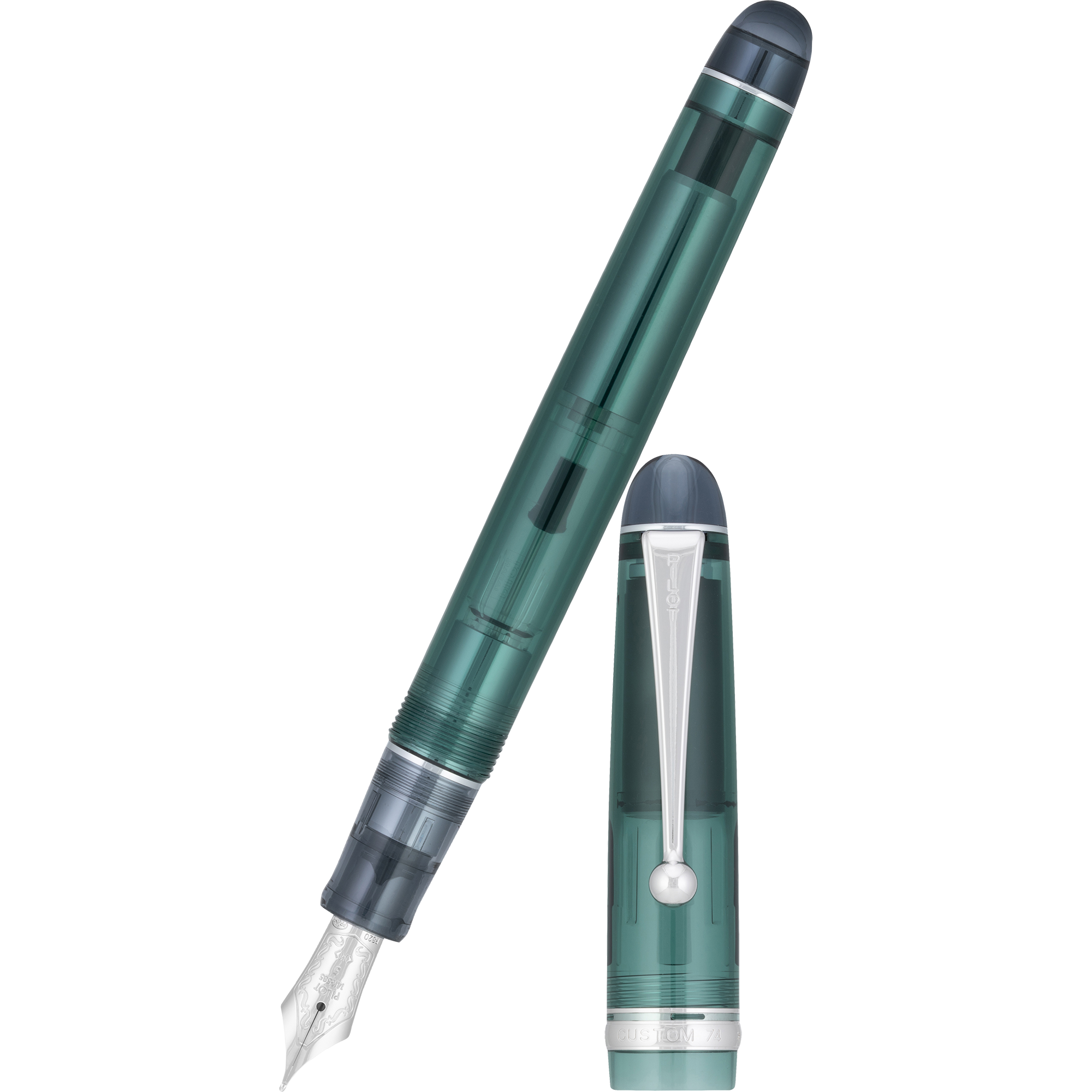 Pilot Custom 74 Fountain Pen - Forest Green-Pen Boutique Ltd