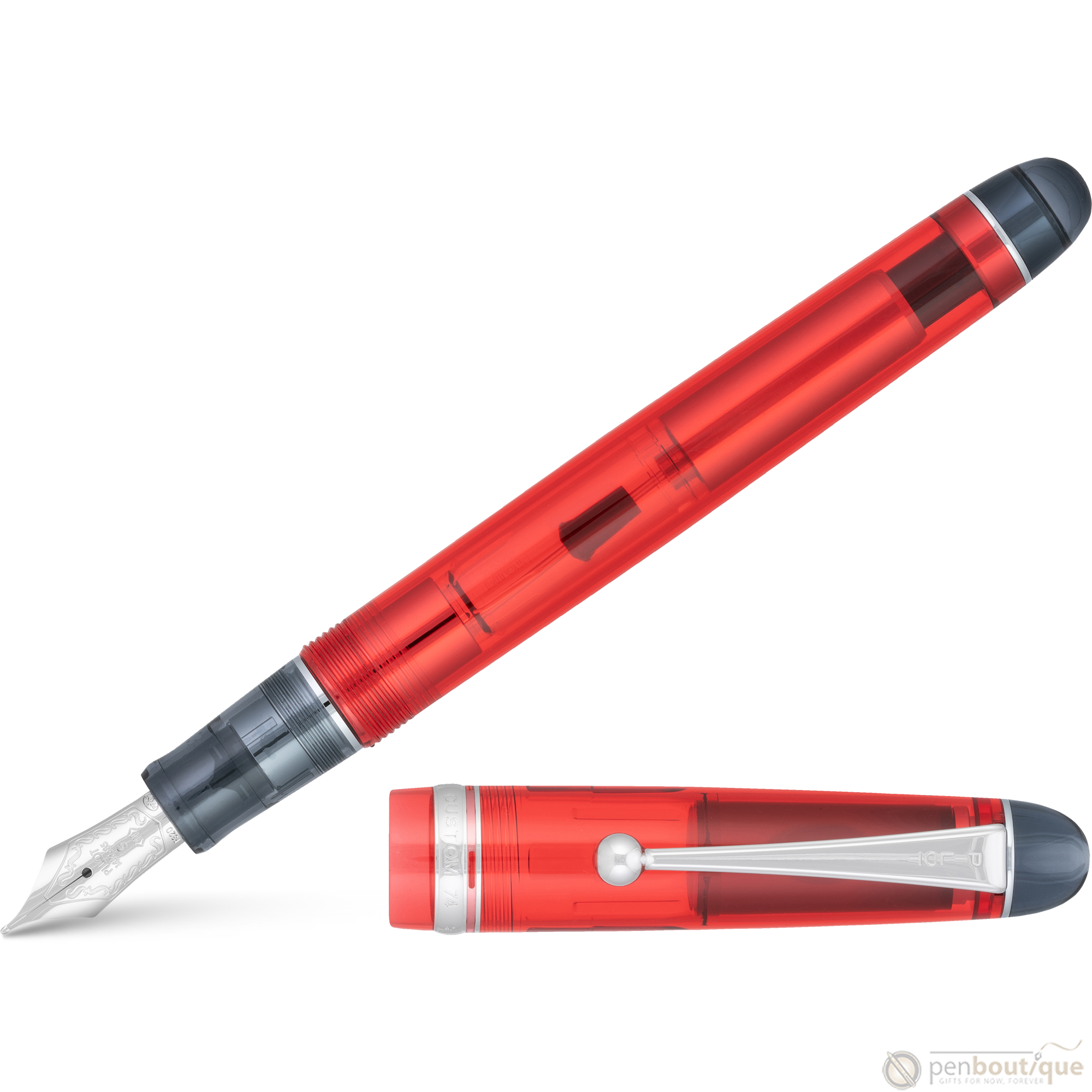 Pilot Custom 74 Fountain Pen - Grenadine-Pen Boutique Ltd