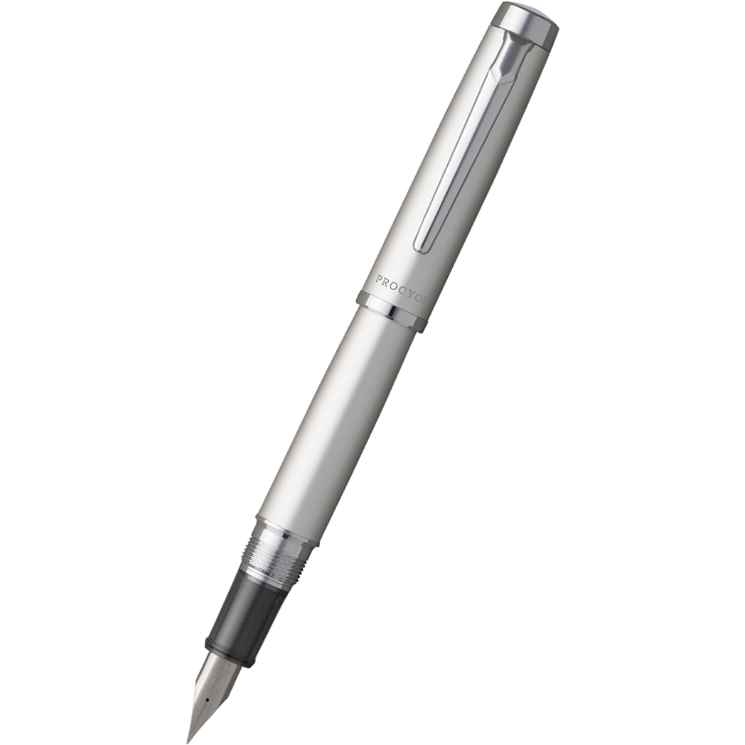 Platinum Procyon Fountain Pen - Luster Satin Silver-Pen Boutique Ltd