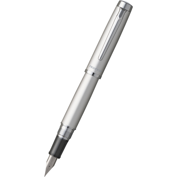 Platinum Procyon Fountain Pen - Luster Satin Silver-Pen Boutique Ltd