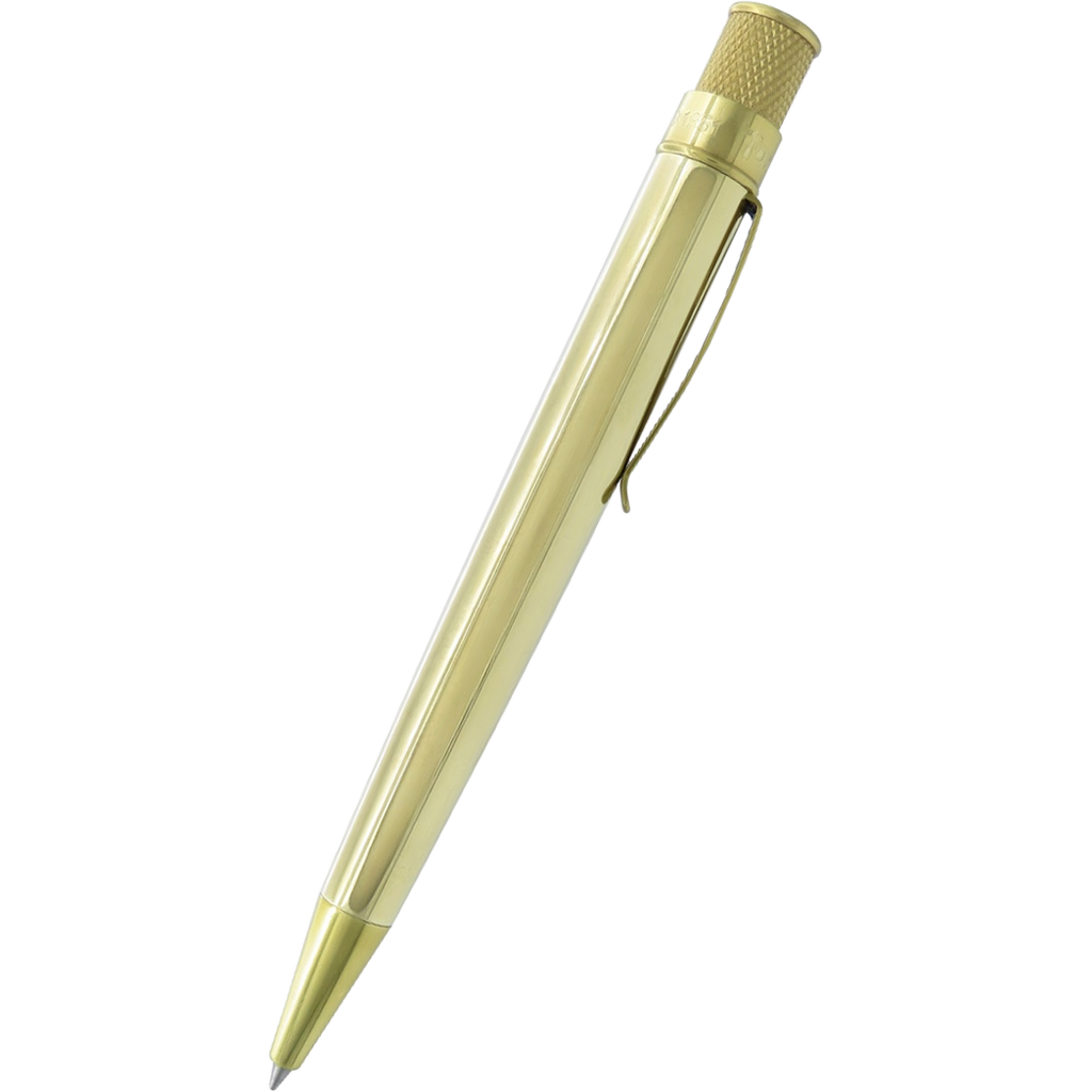 Retro 51 Tornado Rollerball Pen - Vintage Metalsmith - Raw Brass-Pen Boutique Ltd