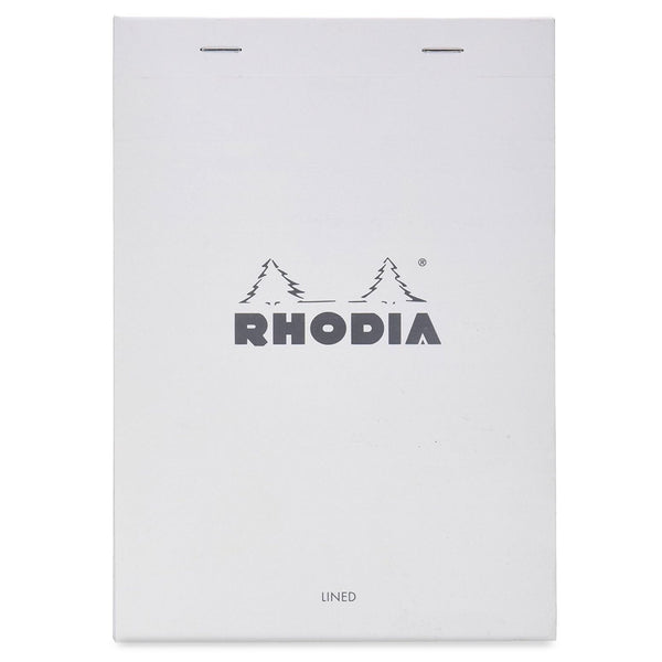 Rhodia Ice Staplebound Notepad-Lined 6" X 8-1/4"