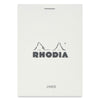 Rhodia Ice Staplebound Notepad-Lined 3-3/8" X 4-3/4