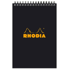 Rhodia Notepads Lined Black WB 6 X 8 1/4