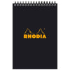 Rhodia Notepads Lined Black WB 6 X 8 1/4