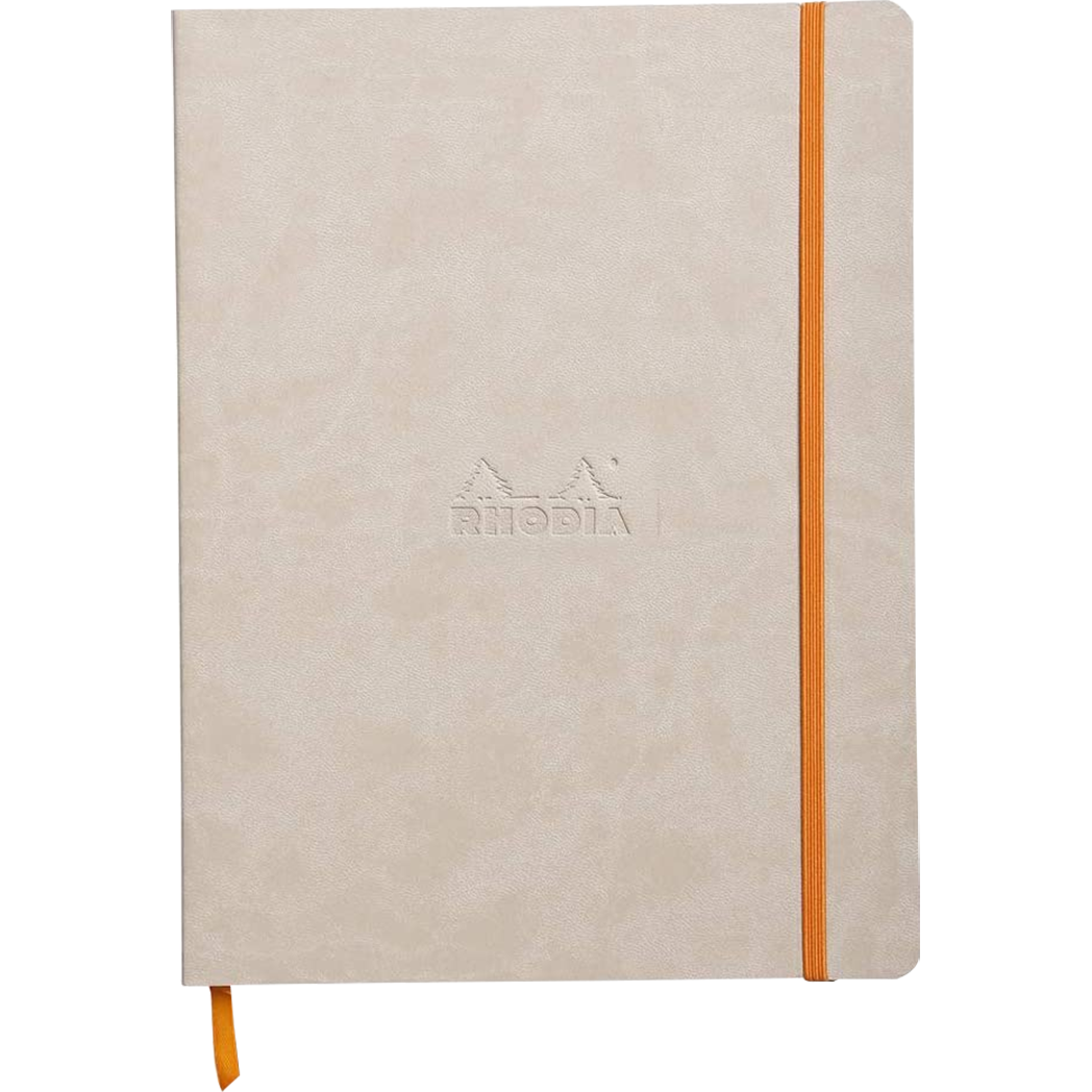 Rhodia Rhodiarama Notebook - Soft Cover - Beige - Dot Grid-Pen Boutique Ltd