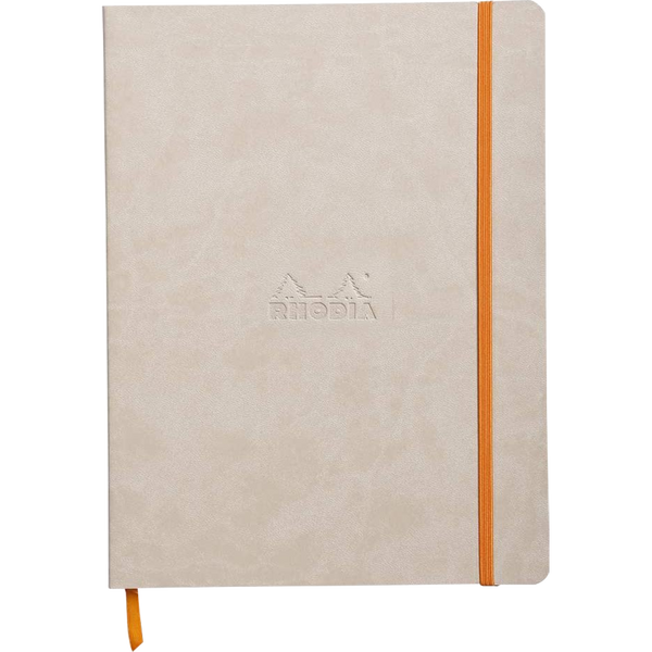 Rhodia Rhodiarama Notebook - Soft Cover - Beige - Lined-Pen Boutique Ltd