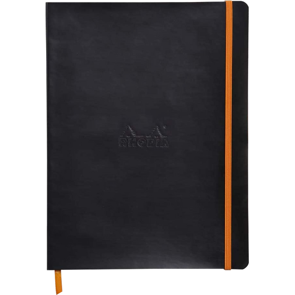 Rhodia Rhodiarama Notebook - Soft Cover - Black - Dot Grid-Pen Boutique Ltd