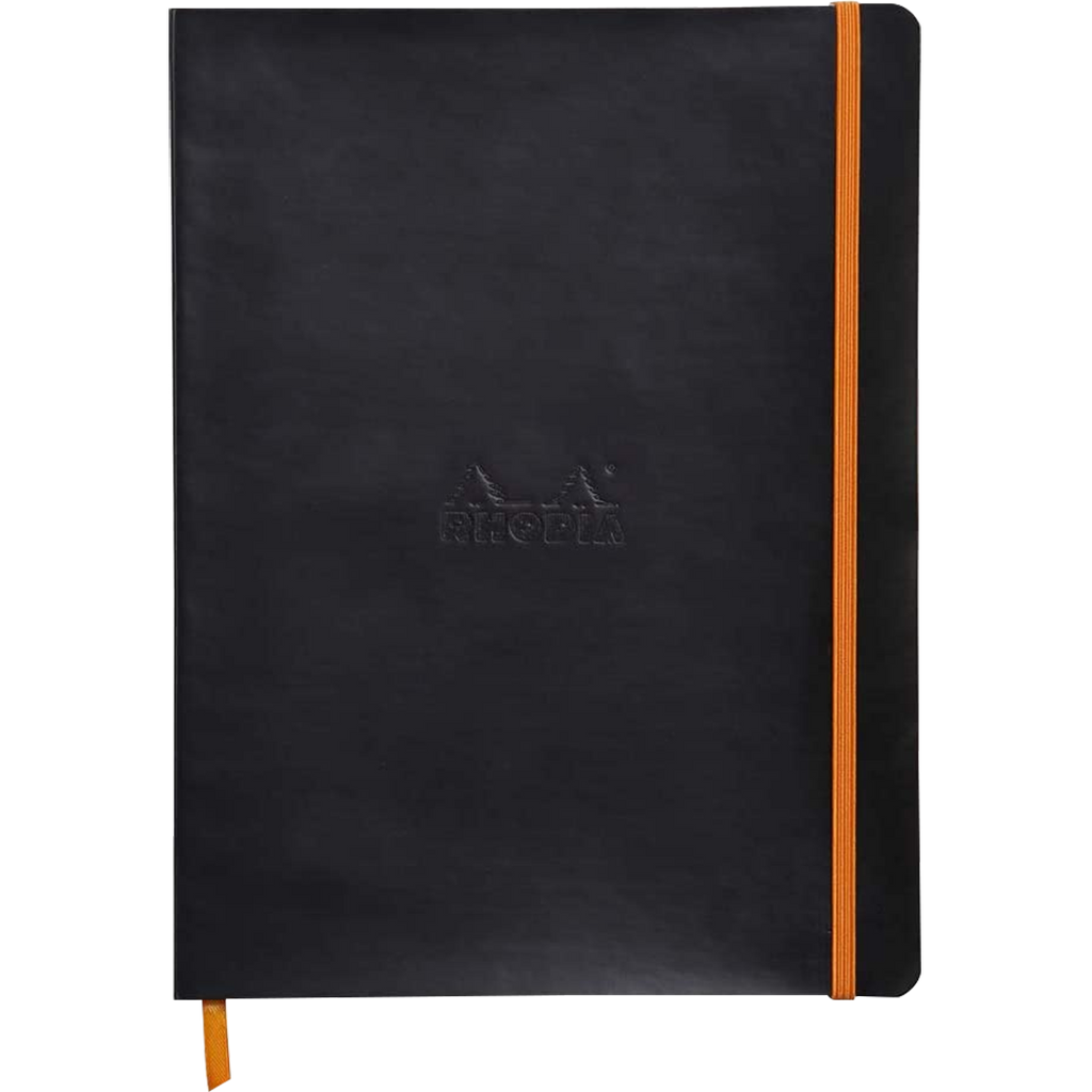 Rhodia Rhodiarama Notebook - Soft Cover - Black - Lined-Pen Boutique Ltd