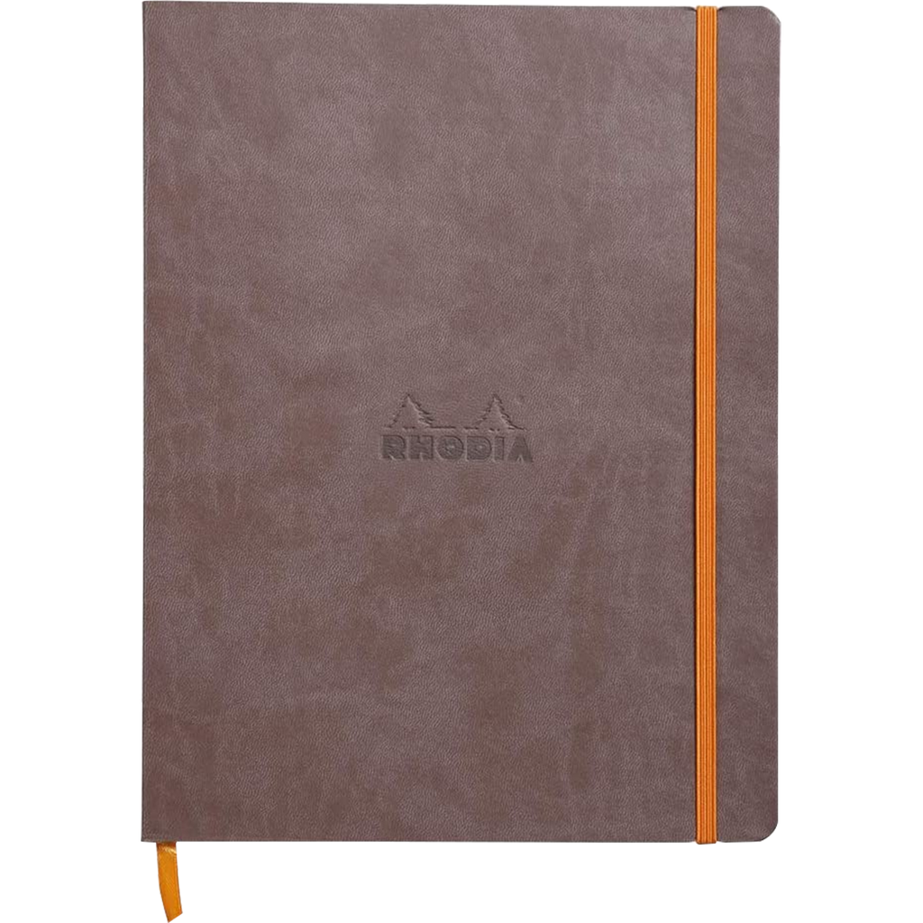 Rhodia Rhodiarama Notebook - Soft Cover - Chocolate - Dot Grid-Pen Boutique Ltd