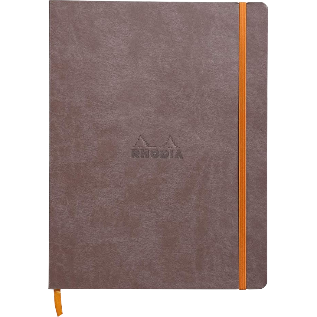 Rhodia Rhodiarama Notebook - Soft Cover - Chocolate - Dot Grid-Pen Boutique Ltd