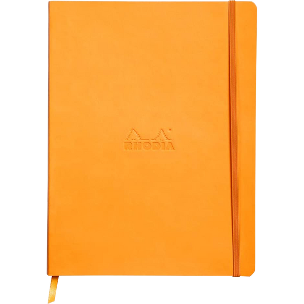 Rhodia Rhodiarama Notebook - Soft Cover - Orange - Lined-Pen Boutique Ltd