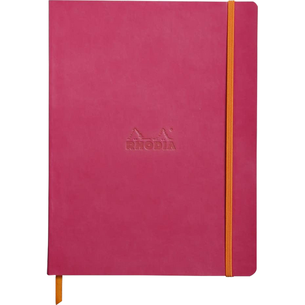 Rhodia Rhodiarama Notebook - Soft Cover - Raspberry - Dot Grid-Pen Boutique Ltd