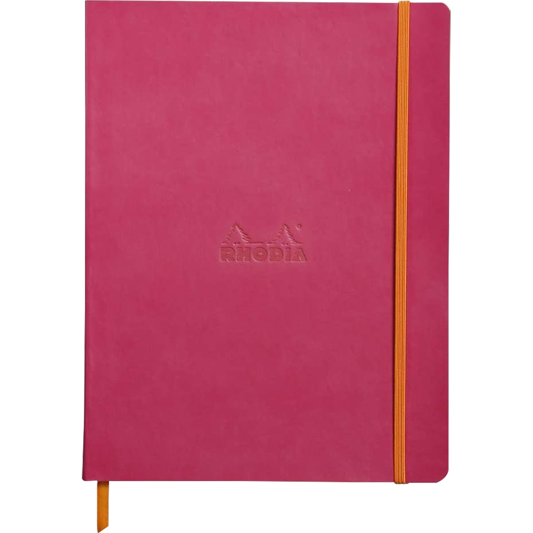 Rhodia Rhodiarama Notebook - Soft Cover - Raspberry - Dot Grid-Pen Boutique Ltd