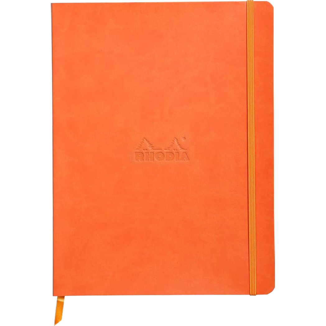 Rhodia Rhodiarama Notebook - Soft Cover - Tangerine - Lined-Pen Boutique Ltd